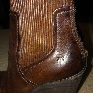Authentic Frye Wedge Booties